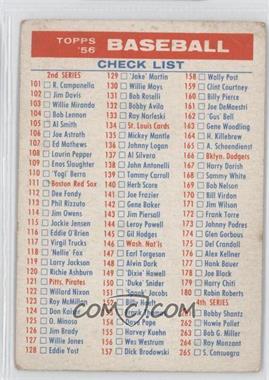 1956 Topps - Checklists #_CHEC.2 - Series 2/4 [Good to VG‑EX]