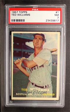 1957 Topps - [Base] #1 - Ted Williams [PSA 7 NM]
