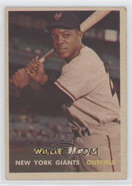 1957 Topps - [Base] #10 - Willie Mays [Good to VG‑EX]