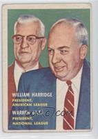 William Harridge, Warren Giles [Good to VG‑EX]