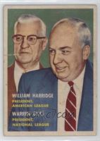William Harridge, Warren Giles [Poor to Fair]