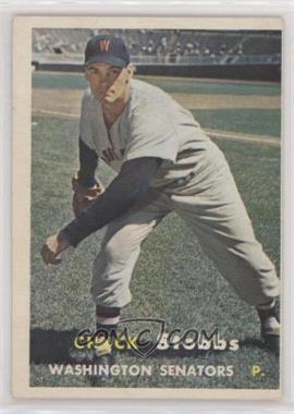1957 Topps - [Base] #101.1 - Chuck Stobbs (No Dots in Upper Left Back Corner)