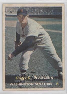 1957 Topps - [Base] #101.1 - Chuck Stobbs (No Dots in Upper Left Back Corner)