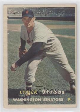 1957 Topps - [Base] #101.1 - Chuck Stobbs (No Dots in Upper Left Back Corner)