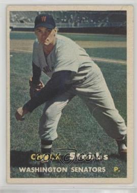 1957 Topps - [Base] #101.1 - Chuck Stobbs (No Dots in Upper Left Back Corner)