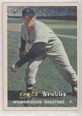 1957 Topps - [Base] #101.1 - Chuck Stobbs (No Dots in Upper Left Back Corner)