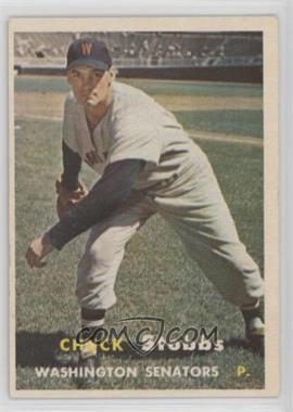 1957 Topps - [Base] #101.1 - Chuck Stobbs (No Dots in Upper Left Back Corner)