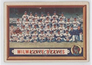 1957 Topps - [Base] #114 - Milwaukee Braves Team