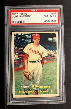 1957 Topps - [Base] #158 - Curt Simmons [PSA 8 NM‑MT]