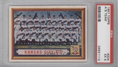 1957 Topps - [Base] #204 - Kansas City A's Team [PSA 5 EX]