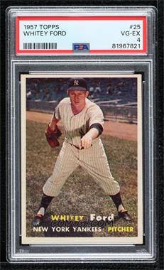 1957 Topps - [Base] #25 - Whitey Ford [PSA 4 VG‑EX]