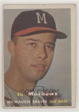 1957 Topps - [Base] #250 - Eddie Mathews