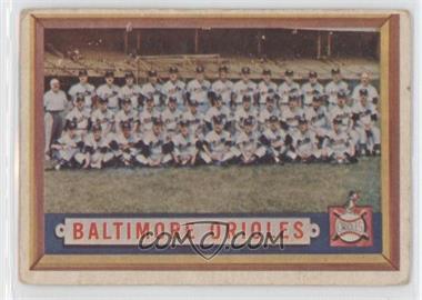 1957 Topps - [Base] #251 - Baltimore Orioles Team [Good to VG‑EX]
