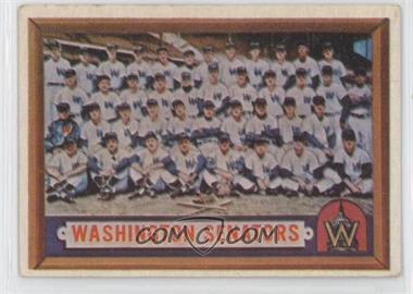 1957 Topps - [Base] #270 - Scarce Series - Washington Senators Team