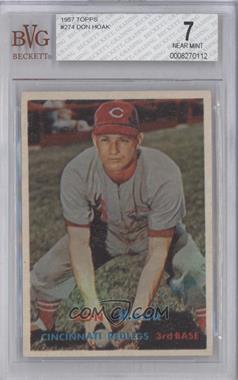 1957 Topps - [Base] #274 - Scarce Series - Don Hoak [BVG 7 NEAR MINT]