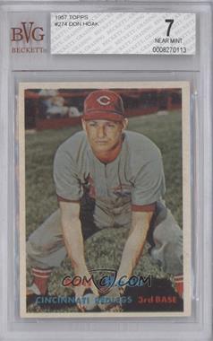 1957 Topps - [Base] #274 - Scarce Series - Don Hoak [BVG 7 NEAR MINT]