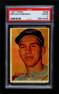 1957 Topps - [Base] #328 - Scarce Series - Brooks Robinson [PSA 2 GOOD]