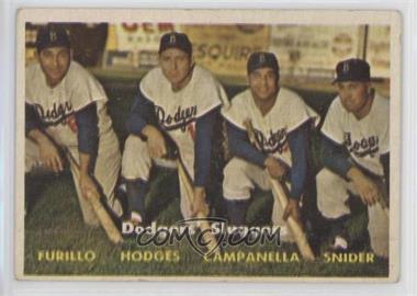 1957 Topps - [Base] #400 - Dodgers' Sluggers (Furillo, Hodges, Campanella, Snider)