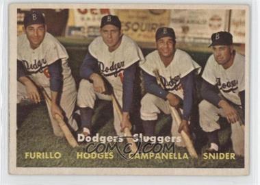 1957 Topps - [Base] #400 - Dodgers' Sluggers (Furillo, Hodges, Campanella, Snider)