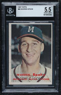 1957 Topps - [Base] #90 - Warren Spahn [BGS 5.5 EXCELLENT+]