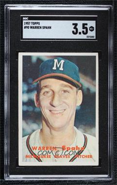 1957 Topps - [Base] #90 - Warren Spahn [SGC 3.5 VG+]