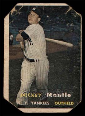 1957 Topps - [Base] #95 - Mickey Mantle [POOR]