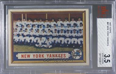 1957 Topps - [Base] #97 - New York Yankees Team [BVG 3.5 VERY GOOD+]