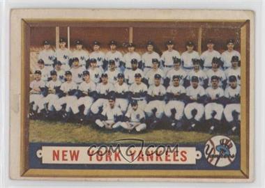 1957 Topps - [Base] #97 - New York Yankees Team [Poor to Fair]