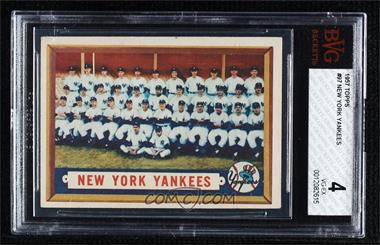 1957 Topps - [Base] #97 - New York Yankees Team [BVG 4 VG‑EX]