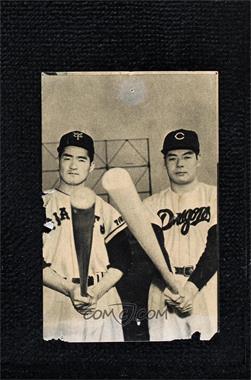 1958 Large Shigeo Nagashima Rookie Bromides - JBR14 #_SNTM - Shigeo Nagashima, Toru Mori [Poor to Fair]