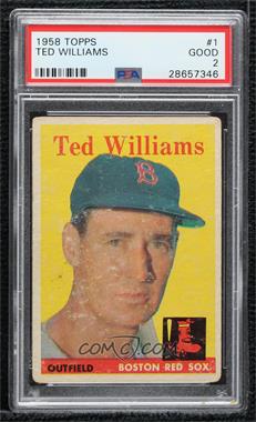 1958 Topps - [Base] #1 - Ted Williams [PSA 2 GOOD]