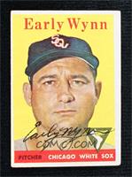 Early Wynn (Team Name in White) [JSA Certified COA Sticker]