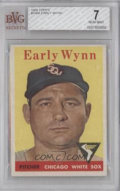 1958 Topps - [Base] #100.1 - Early Wynn (Team Name in White) [BVG 7 NEAR MINT]