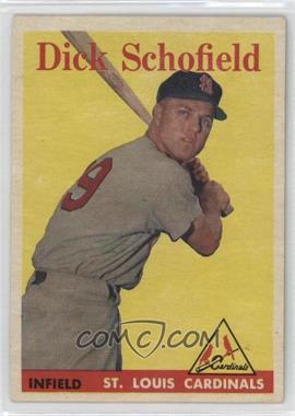 1958 Topps - [Base] #106 - Dick Schofield