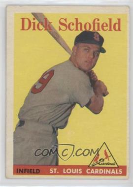 1958 Topps - [Base] #106 - Dick Schofield