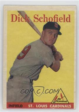 1958 Topps - [Base] #106 - Dick Schofield