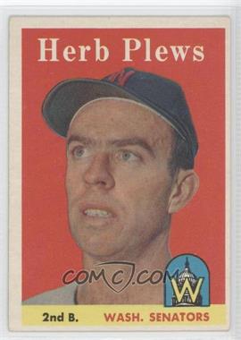 1958 Topps - [Base] #109 - Herb Plews