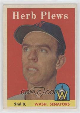 1958 Topps - [Base] #109 - Herb Plews