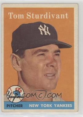 1958 Topps - [Base] #127 - Tom Sturdivant