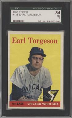 1958 Topps - [Base] #138 - Earl Torgeson [SGC 84 NM 7]