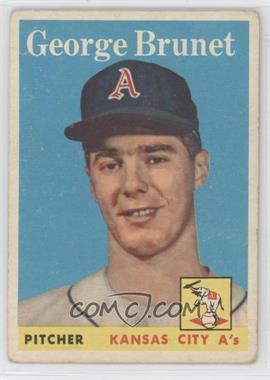 1958 Topps - [Base] #139 - George Brunet [Good to VG‑EX]