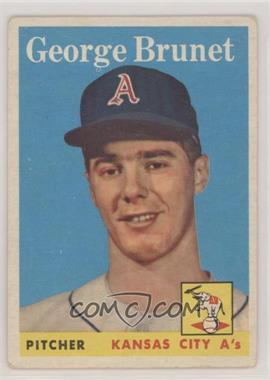 1958 Topps - [Base] #139 - George Brunet [Poor to Fair]