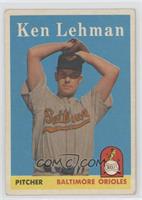 Ken Lehman [Poor to Fair]