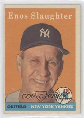 1958 Topps - [Base] #142 - Enos Slaughter