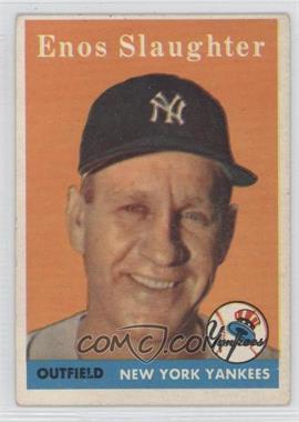 1958 Topps - [Base] #142 - Enos Slaughter