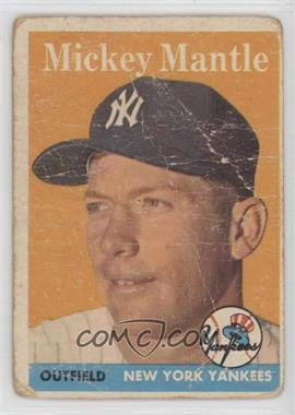 1958 Topps - [Base] #150 - Mickey Mantle [Good to VG‑EX]