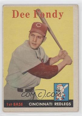 1958 Topps - [Base] #157 - Dee Fondy [Good to VG‑EX]