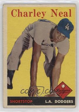 1958 Topps - [Base] #16 - Charlie Neal [Poor to Fair]