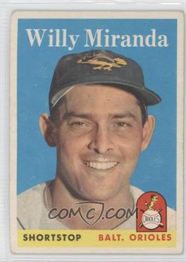 1958 Topps - [Base] #179 - Willy Miranda [Good to VG‑EX]