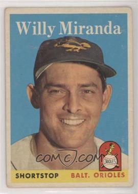 1958 Topps - [Base] #179 - Willy Miranda